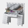 Hanah Home Mesa de Maquillaje BJ137 - 3847 Blanca con 13 Focos